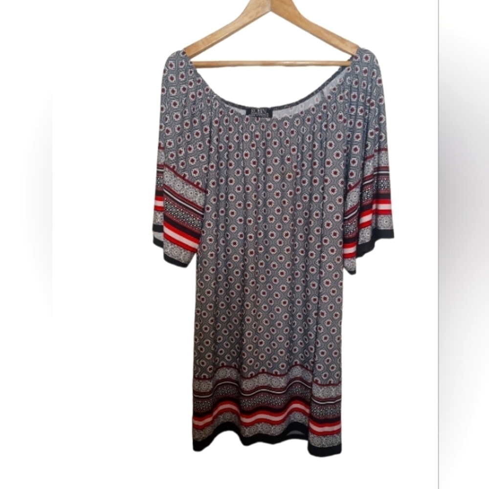 Robin Beautiful Pattern Off Shoulder  Dress